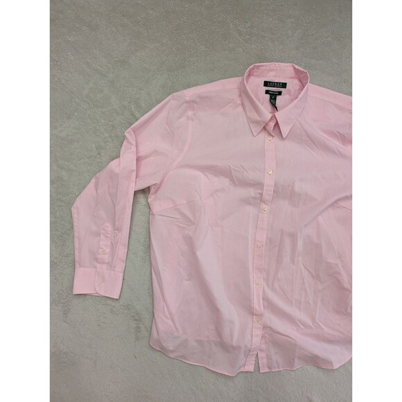 Lauren Ralph Lauren Pink Button Up Dress Shirt Non-Iron Classic Size XXL - Picture 6 of 8